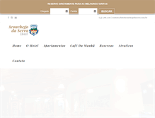 Tablet Screenshot of hotelaconchegodaserra.com.br